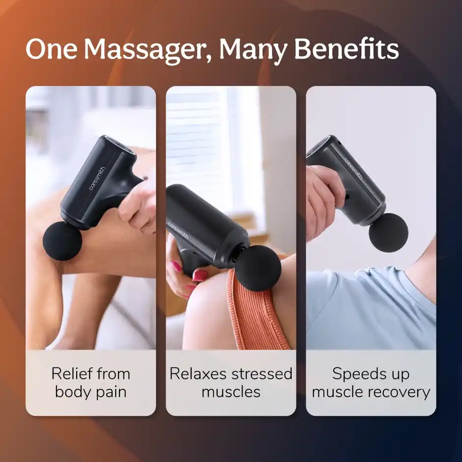 Agaro Charge Go Massage Gun Body Massager for Pain Relief 4 Heads
