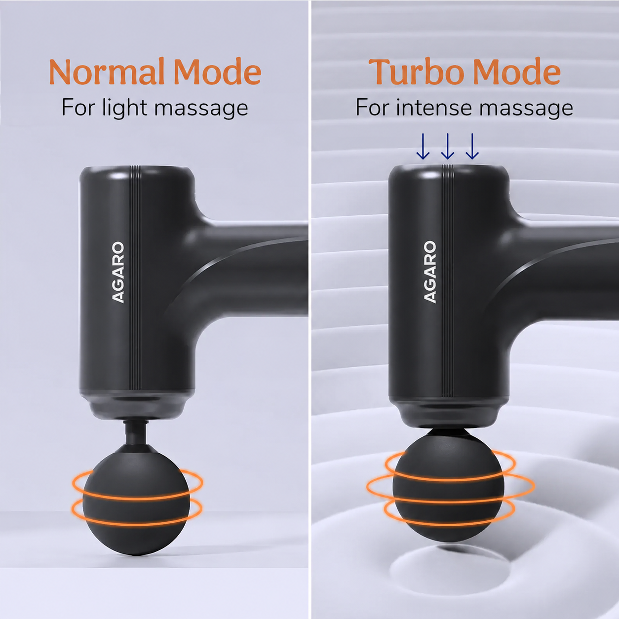 Agaro Charge Go Massage Gun Body Massager for Pain Relief 4 Heads