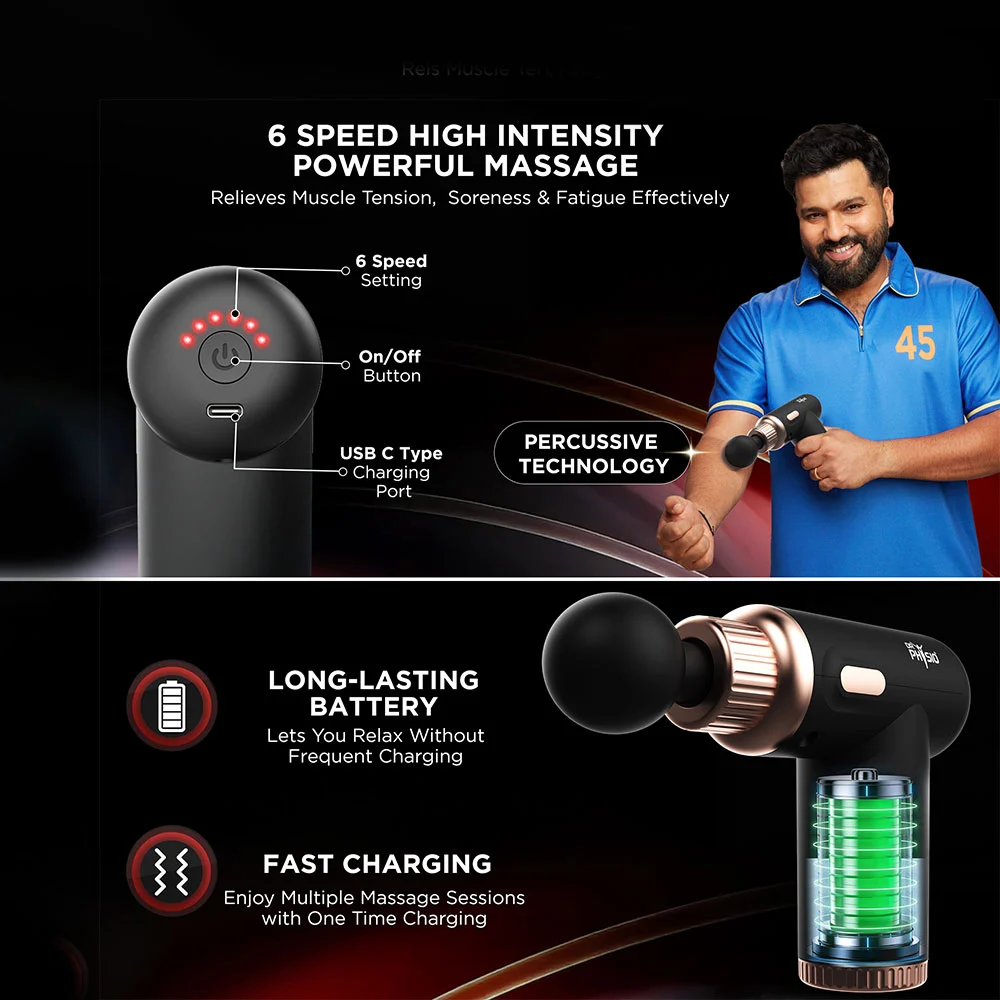 Agaro Dynamo Pro Body Gun Massager (25W)